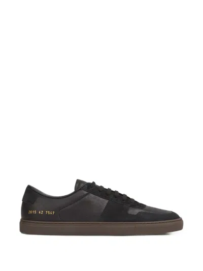Common Projects Perforated Panelled Sneakers In Black