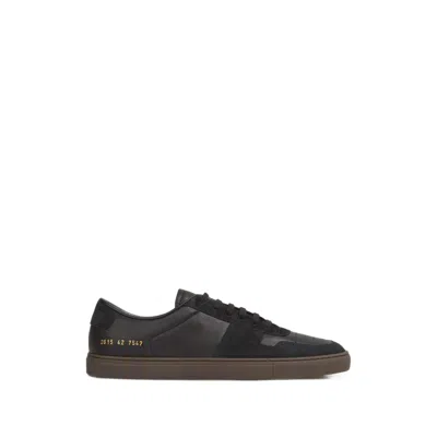 Common Projects Perforated Panelled Sneakers In Black