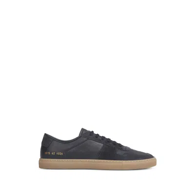Common Projects Perforated Panelled Sneakers In Blue