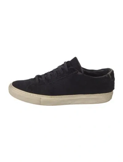 Pre-owned Common Projects Ponyhair Sneakers In Black