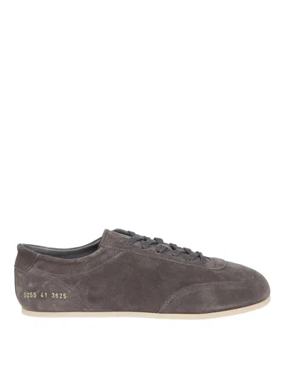 Common Projects Premium Suede Soft Minimalist Suede Sneakers In Brown