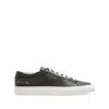 Common Projects Black Achilles Leather Sneakers In Brown