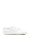 Common Projects White Solid Lace Up Sneakers In White
