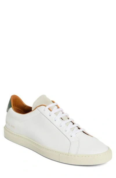 Common Projects Retro Classic Low Top Sneaker In 0590 White/green