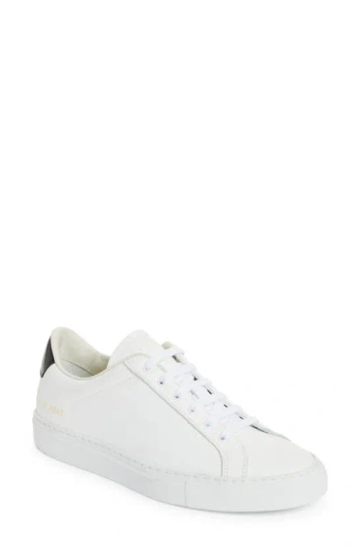 Common Projects Retro Classic Low Top Trainer In White/ Black