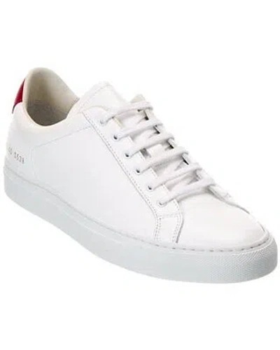 Pre-owned Common Projects Retro Low Leather Sneaker Men's In White