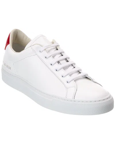 Common Projects Retro Low Leather Sneaker In White