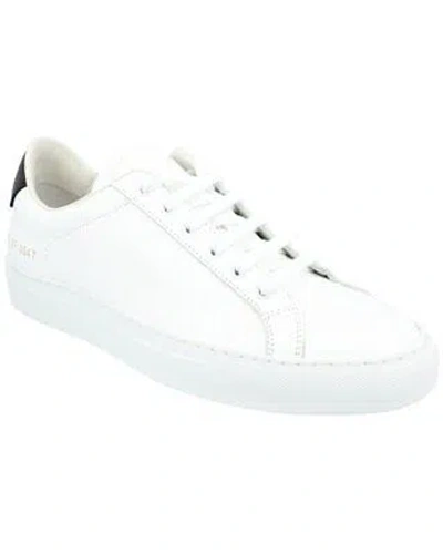 Pre-owned Common Projects Retro Low Leather Sneaker Women's In White/black