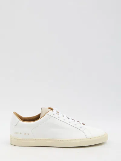 Common Projects Retro Low Profile Sneakers In White