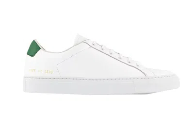 Pre-owned Common Projects Retro Low White Green In White/green