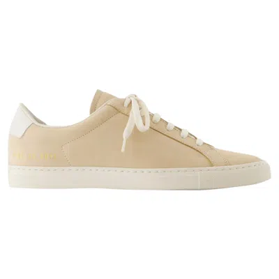 COMMON PROJECTS RETRO NUBUCK SNEAKERS - COMMON PROJECTS - LEATHER - PINK
