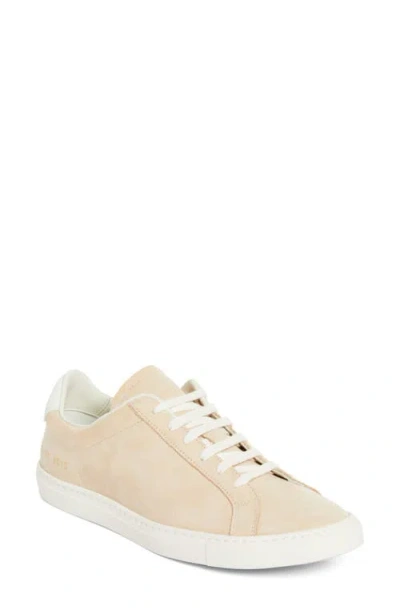 Common Projects Women's Suede Original Achilles Sneakers In Beige