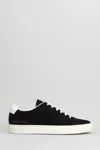 Common Projects Suede Leather Sneakers In Black