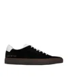 Common Projects Round Head Lace-up Flat Casual Sneakers In Black