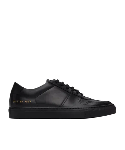 Common Projects Round Head Lacing Casual Sneakers In Black