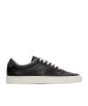 Common Projects Bball Duo Leather And Suede Sneakers In Black