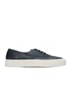 Common Projects Navy Four Hole Sneakers In White