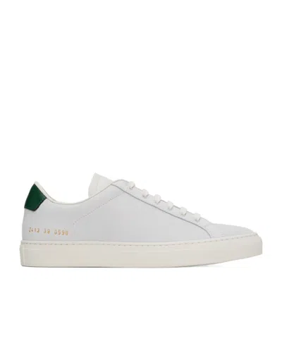 Common Projects Round Head Lacing Low-cut Casual Sneakers In White