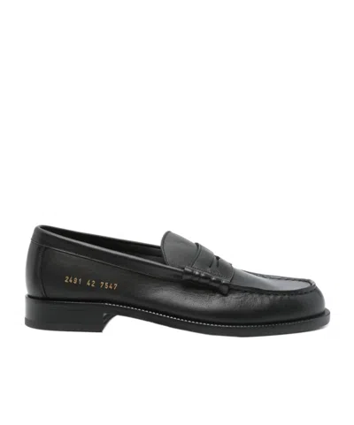 Common Projects Round Head Loafer Shoes In Black