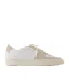 Common Projects Bball Suede And Leather Low-top Sneakers In White