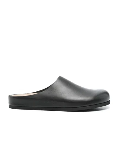 Common Projects Round Head Muller Shoes In Black