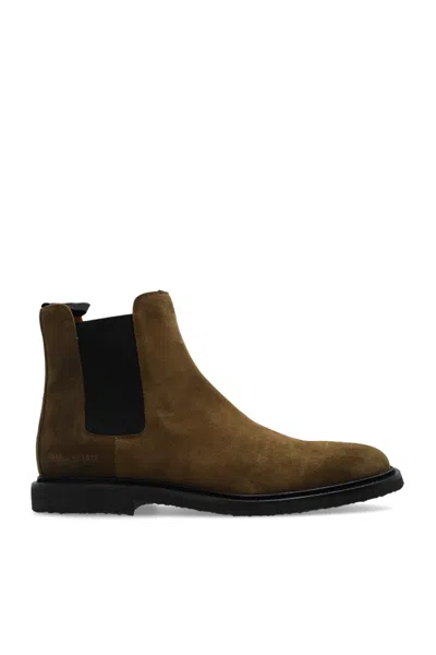 Common Projects Round-head Short Boots In Black