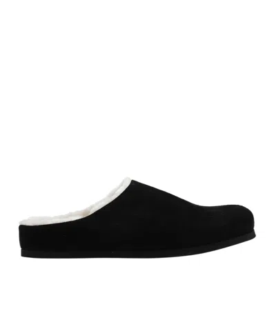 Common Projects Round Head Slippers In Black
