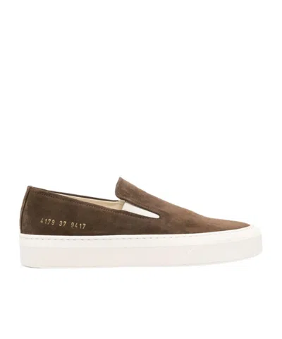 Common Projects Round Toe Flat Shoes In Multicolor