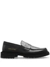 Common Projects Round Toe Leather Loafers In Black