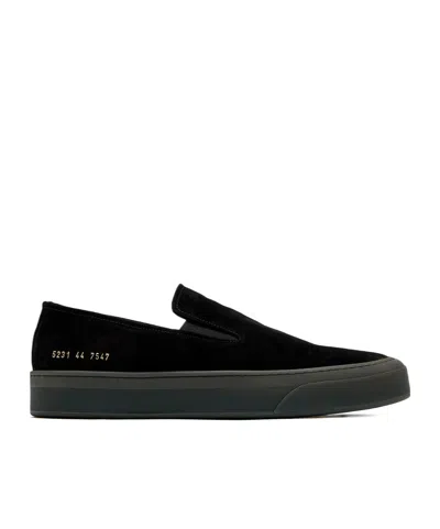 Common Projects Round-toe Low-top Casual Shoes In Black