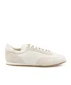 Common Projects White Leather Minimal Runner Sneakers In White