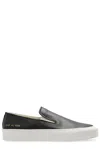 Common Projects Slip On Sneakers In Black Leather In Black