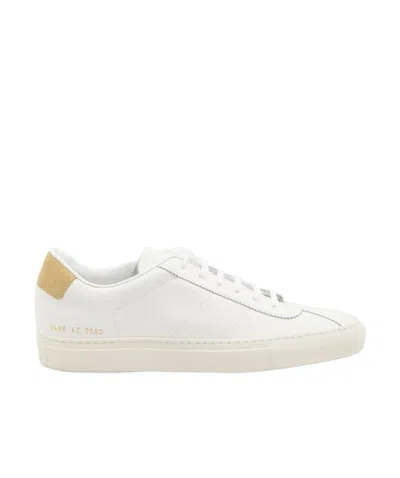 Common Projects Round Toe Sneakers In White