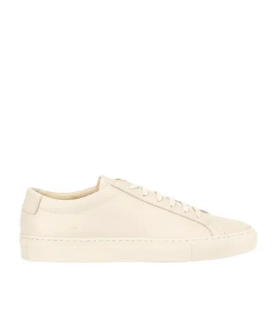 Common Projects Round Toe Sneakers In Beige