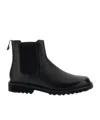 Common Projects Piuma Leather Chelsea Boot In Black