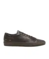 Common Projects Achilles Premium Lace-up Sneakers In Brown