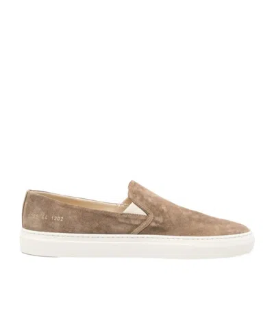 Common Projects Slip-on Suede Sneakers In Blue