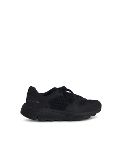 COMMON PROJECTS COMMON PROJECTS 'RUNNER' BLACK LEAR BLEND SNEAKERS