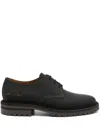 Common Projects Serial Number-print Leather Derby Shoes In Black