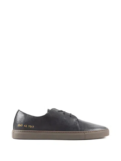 Common Projects Serial-number Sneakers In Gray