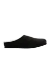 Common Projects Shearling Clogs In Black
