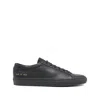 Common Projects Achilles Low-top Sneakers In Black Calf Leather In Blue