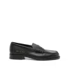 Common Projects Black Leather Loafers In Black