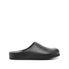 Common Projects Black Leather Slip-on Loafers In Black