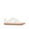 Common Projects Bball Slim Sneakers In White Suede And Leather In White