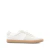 Common Projects Low-top Leather Sneakers With Suede Accents In White