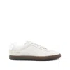 Common Projects Logo Lace-up Low-top Casual Shoes In White