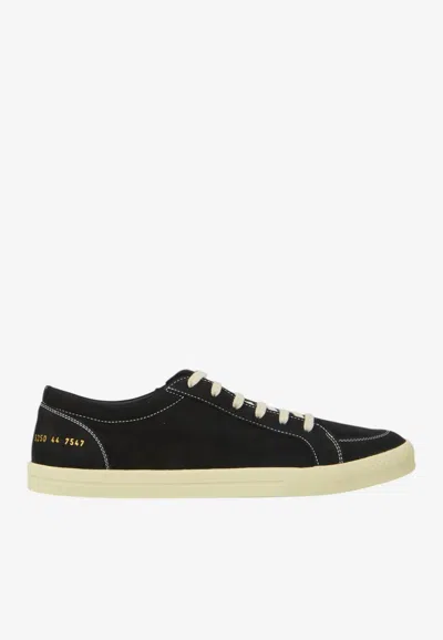 Common Projects Skate Low-top Sneakers In Nubuck Leather In Black