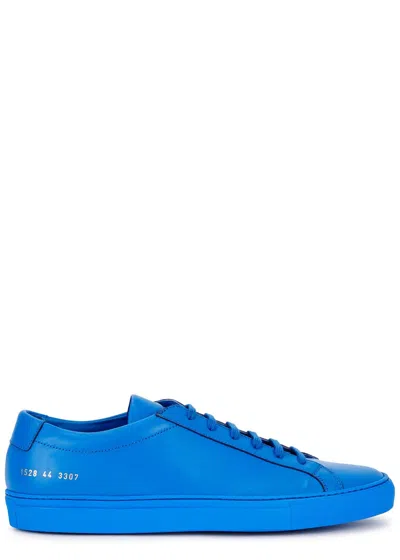 Common Projects Skylar Lace-up Leather Sandals In Bright Blue