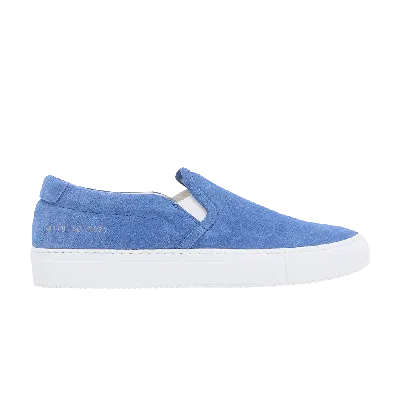 Pre-owned Common Projects Slip-on 'blue Suede'